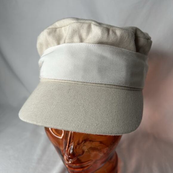 Y2K Juicy Couture Newsboy Cap Rare Vintage 1990-2000 Key Bow Wool Blend Hat main image 5